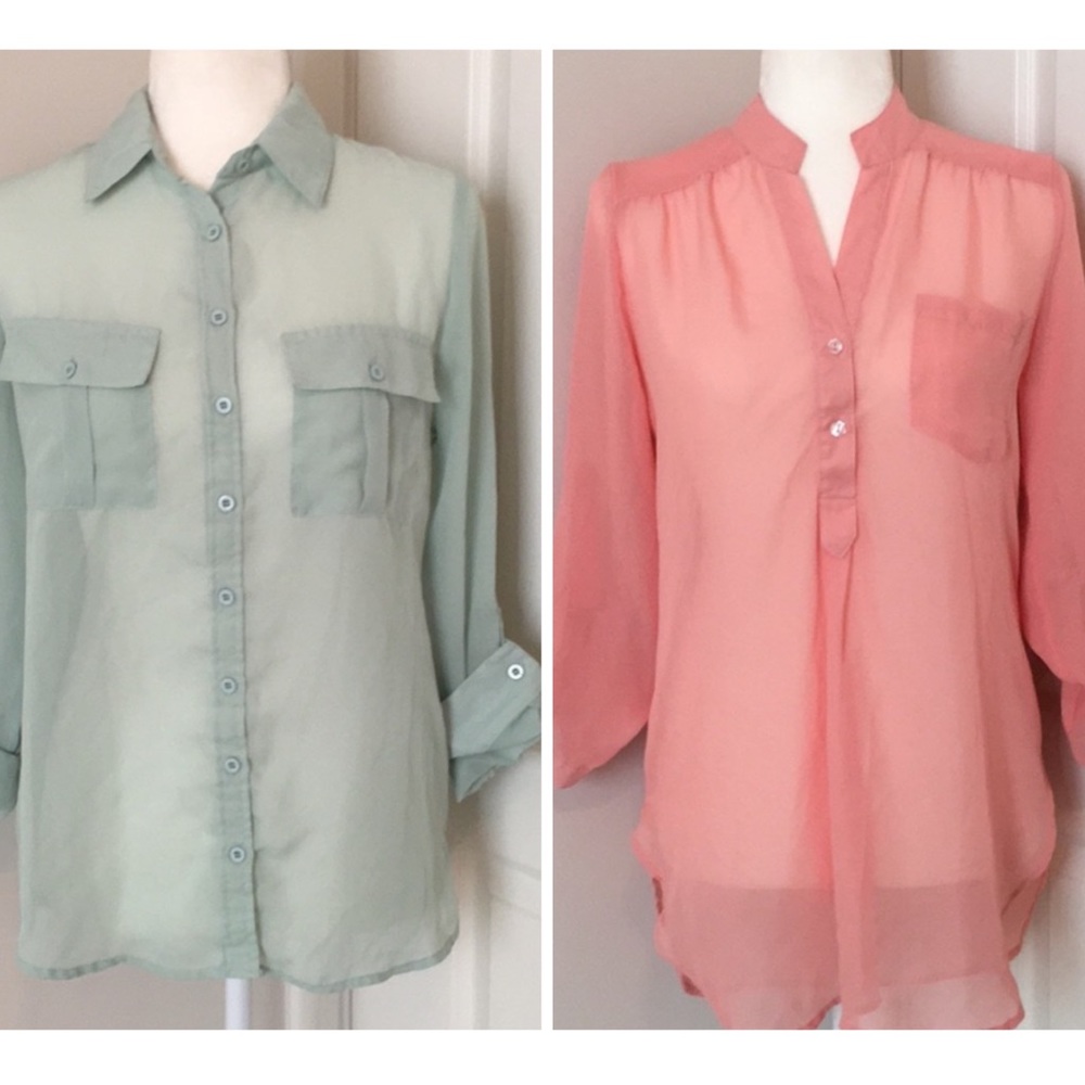 Rue 21 Sheer Tunic Tops Bundle